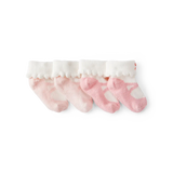 Lot de 2 paires de chaussons bébé fille - Nœuds
