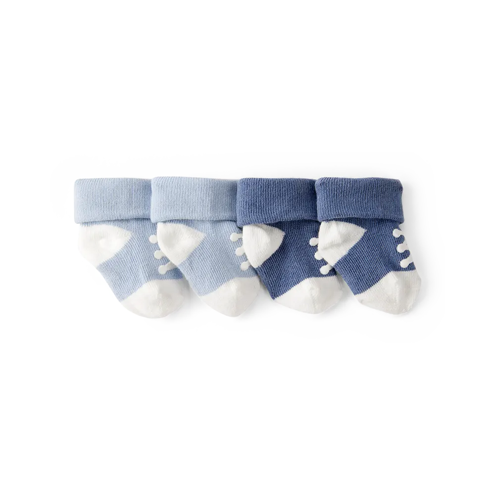Lot de 2 paires de chaussons bébé garçon - Baskets