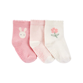 Lot de 3 paires de chaussettes lapin bébé fille