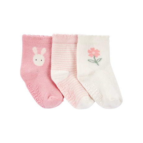 Lot de 3 paires de chaussettes lapin bébé fille