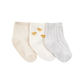 Lot de 3 paires de chaussettes poussin bébé
