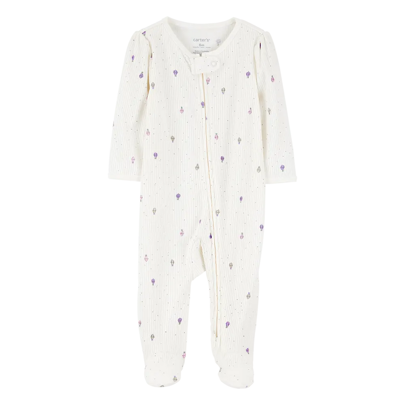 Carter's Baby Girl Zip-Up Sleep & Play - Hot Air Balloon Bunny