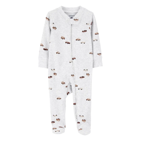 Pyjama dors-bien zippé texturé voiture bébé garçon