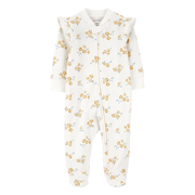 Pyjama dors-bien zippé floral bébé fille - Coton