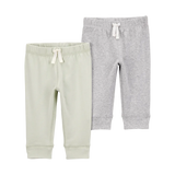 Lot de 2 pantalons jogger pour bébé - Neutre