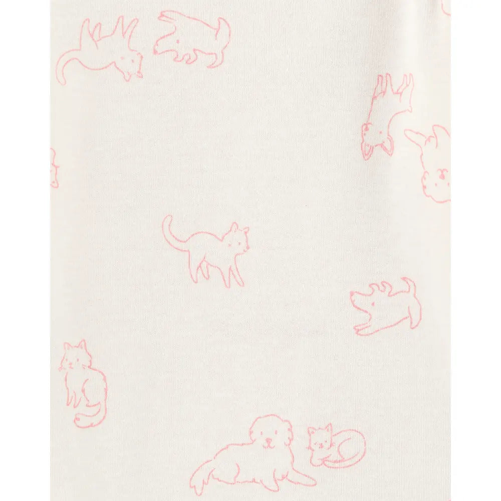 Lot de 4 bodys manches longues chiot bébé fille