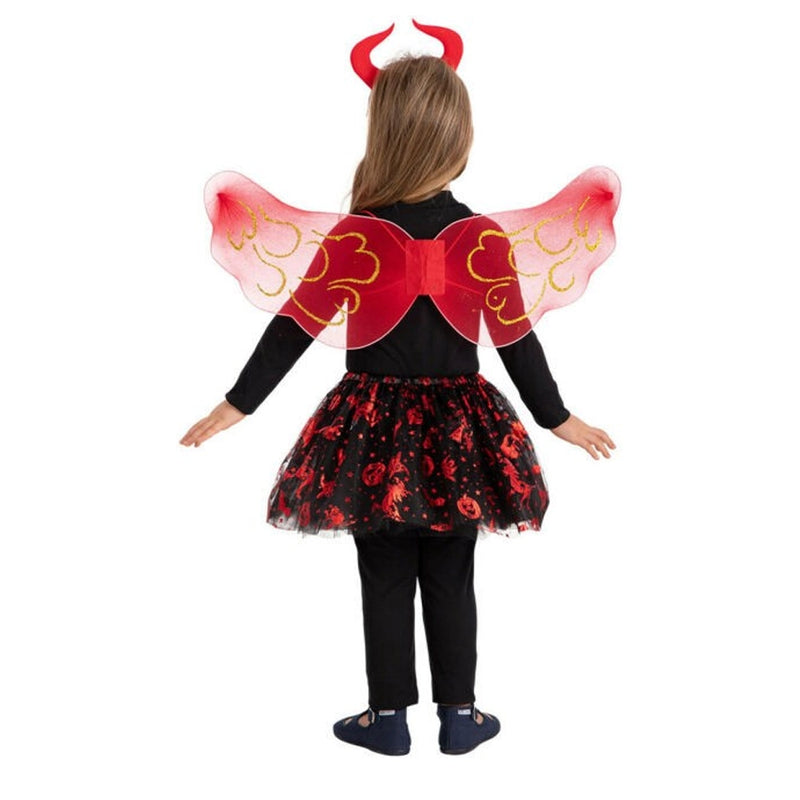 Conjunto de alas, falda y diadema - Diablo