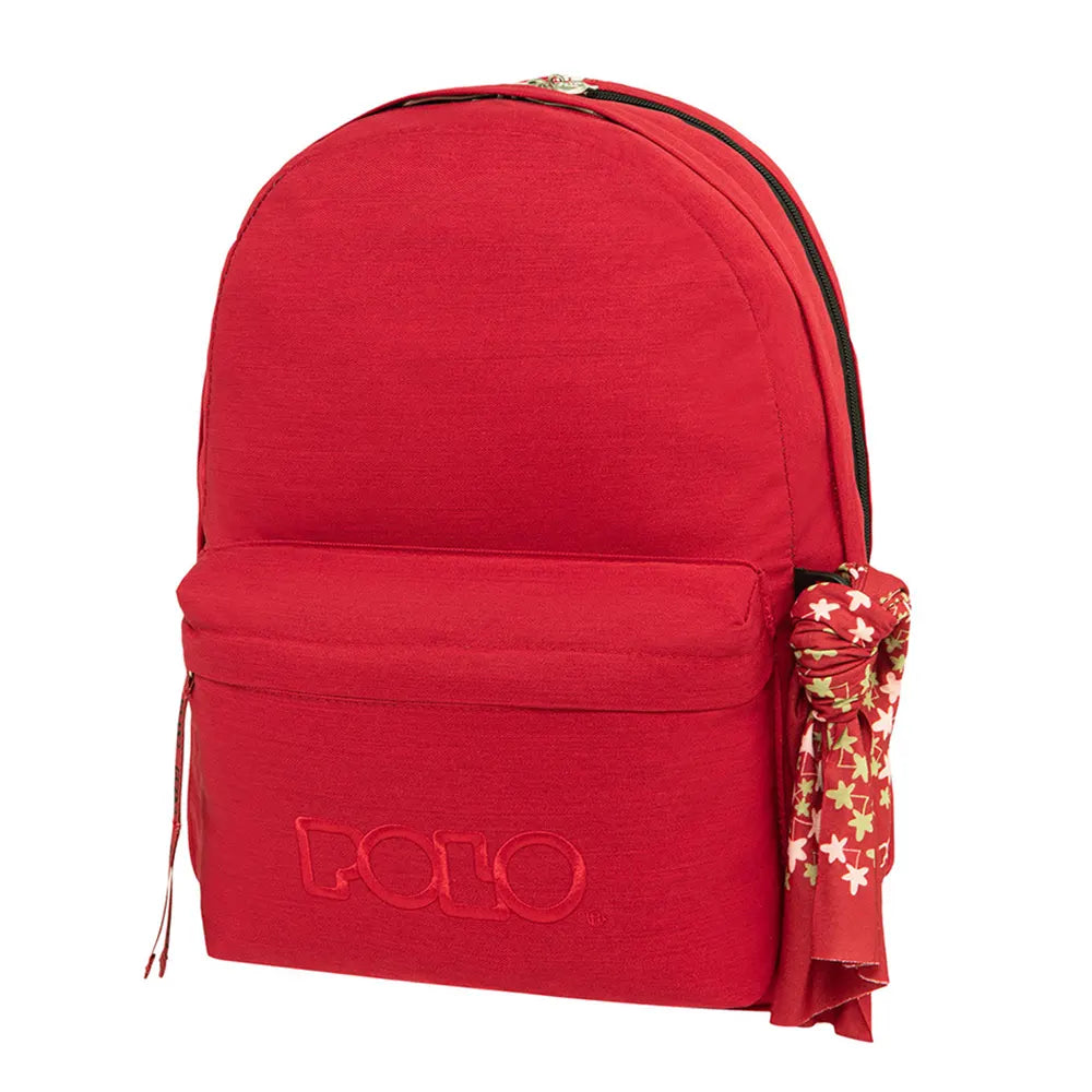 Sac à Dos Polo Double Poches - Rouge