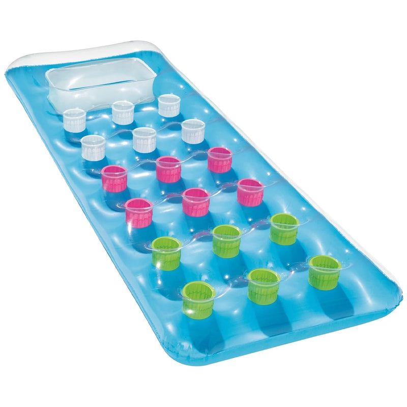 Bestway® Matelas Gonflable Adulte avec Hublots Summer Colors 14A+ - Bleu