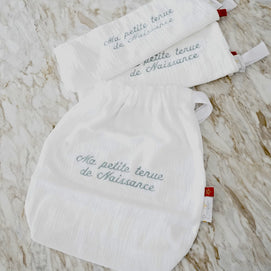 Bambidou Pochon / Tkimcha Ma Petite Tenue de Naissance - Vert Eau