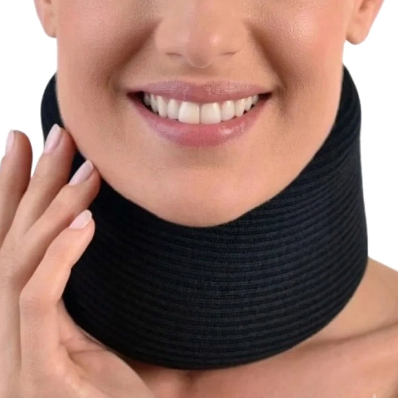 ANNAFIX Collarín Cervical Espuma Negro Talla Grande REF-002