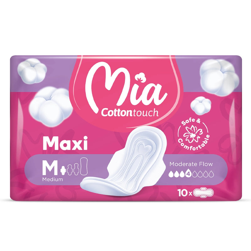 Mia Cotton Touch Maxi Medium - 10 Pièces