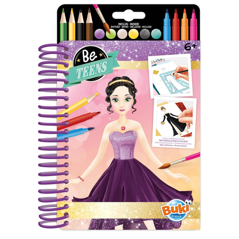 Buki Cuaderno de moda - Trajes de noche 6A+