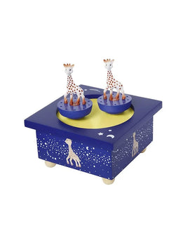 Trousselier Boite à Musique Dancing Sophie La Girafe - Bleu