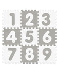 Sunta Tapis Puzzle Numéros Souple Antibactérien - Gris & Blanc