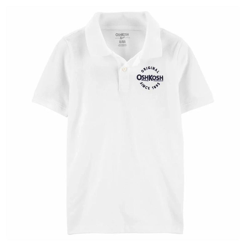 Polo Uniforme B'gosh avec Logo OshKosh - Blanc