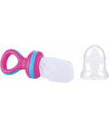 Nûby Nibber Snack for Fruits & Vegetables & Cookies 6M+ - Pink & Sky Blue