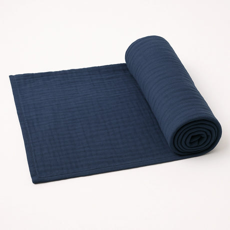 Bambidou Maxi lange 100cmx100cm Gaze Bleu Marine