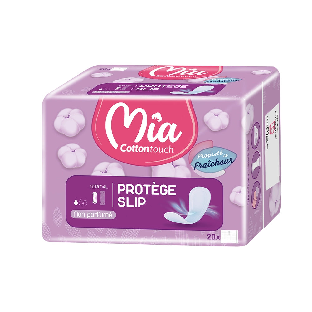 Mia Cotton Touch Salvaslip Normal Sin Perfume - 20 Unidades