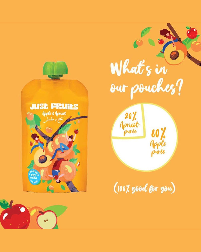 Just Fruits 110gr - Apple & Apricot