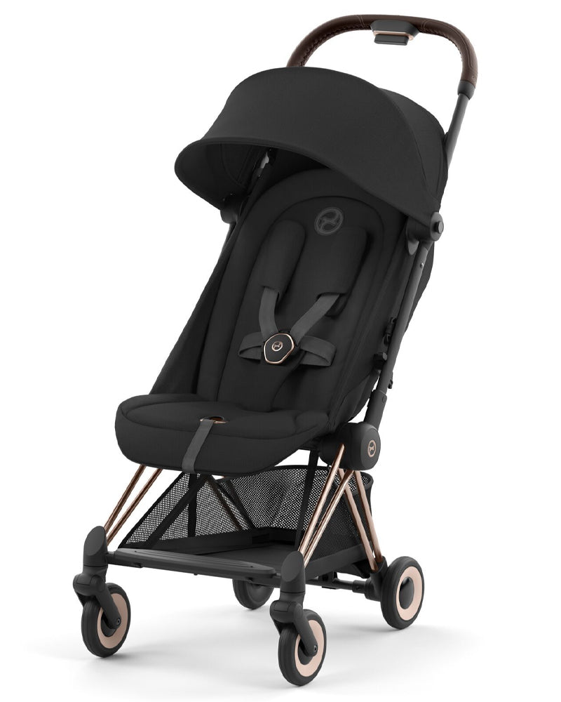 poussette cybex gold CYBEX Coya Rosegold Stroller - Sepia Black | Wlidaty Morocco