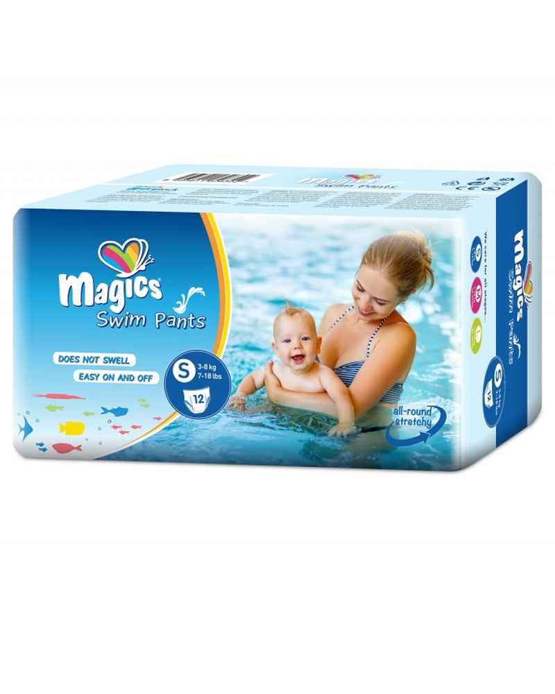 Couches Culottes de Bain Magics Taille S (3-8kg) - 12 Unités