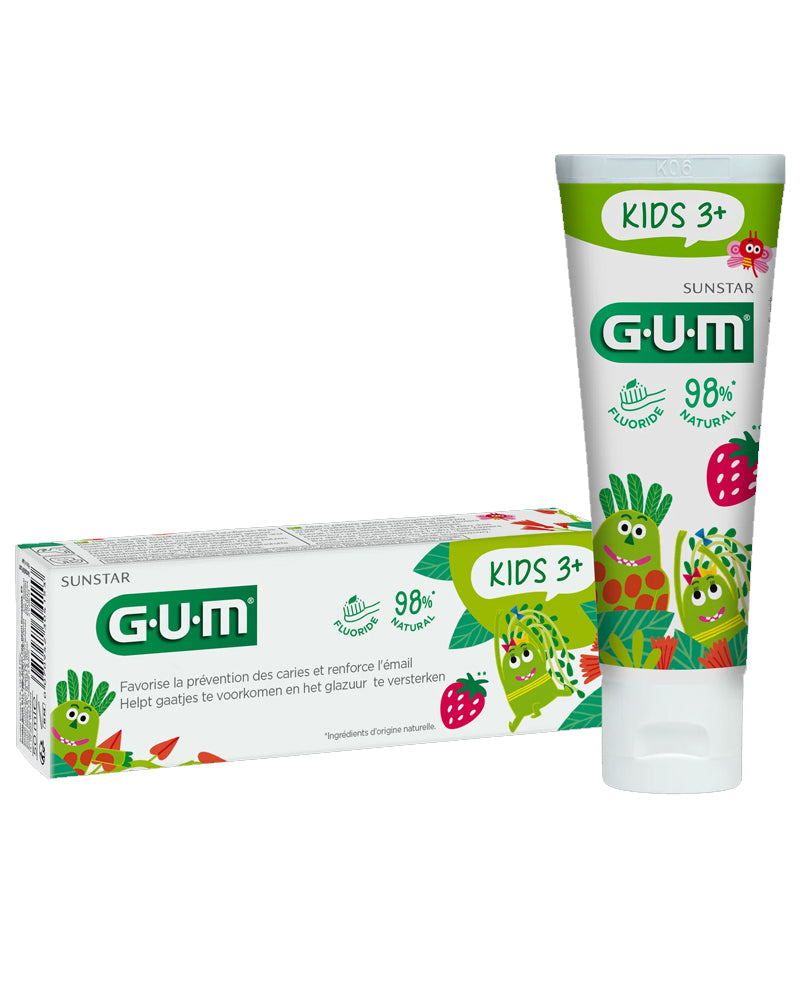 G.U.M Kids Duo Strawberry Flavored Toothpaste 3A+ - 2x50ml