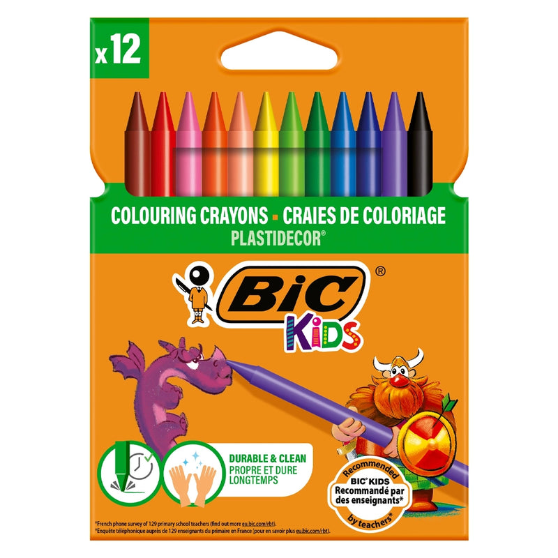 Caja 12 Lápices Plastidecor Bic Surtido