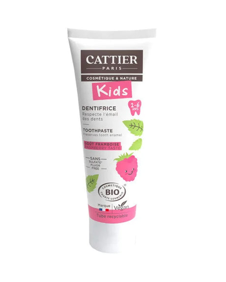 Dentifrice Cattier 2-6 ans - Goût Framboise