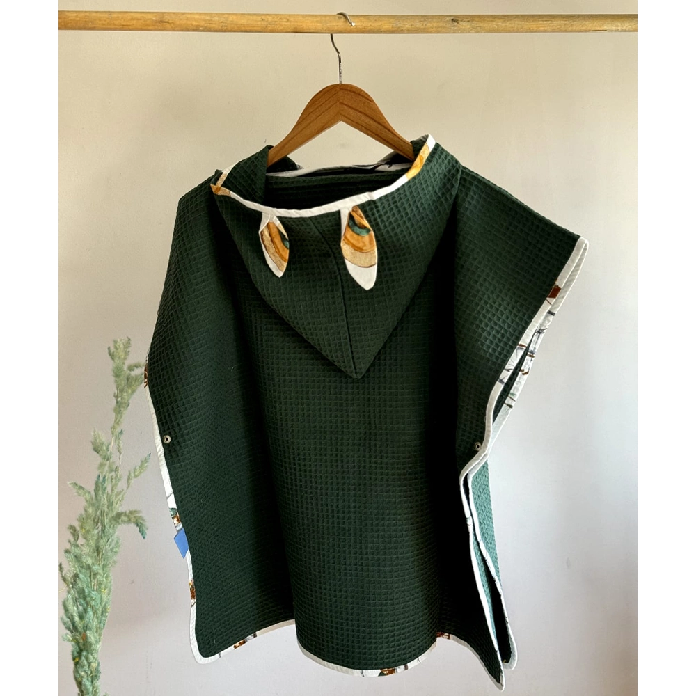 Baby Bulle Ponchos de Bain Double - Vert