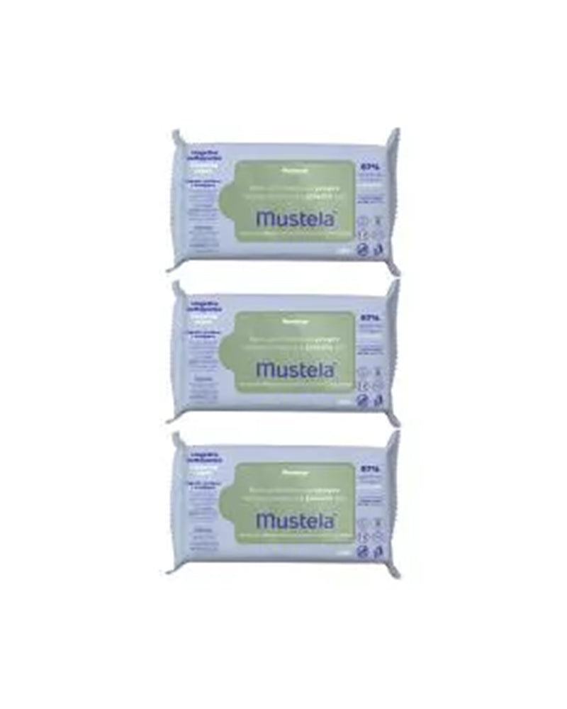 Mustela Pack 3 Lingettes Nettoyantes à l'Avocat BIO - 180 unités