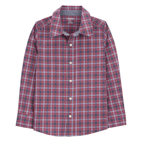 Chemise Boutonnée À Carreaux OshKosh - Rouge