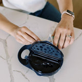 Dr. Brown's Bol et Cuillère à Couvercles Travel Fresh™ 4M+ - Bleu