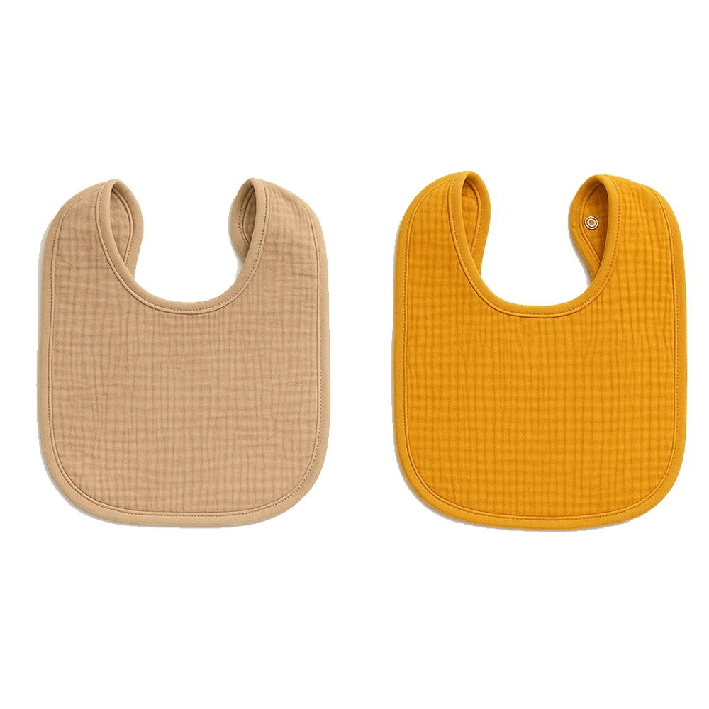 Babymat Lot de 2 Bavoirs - Miel