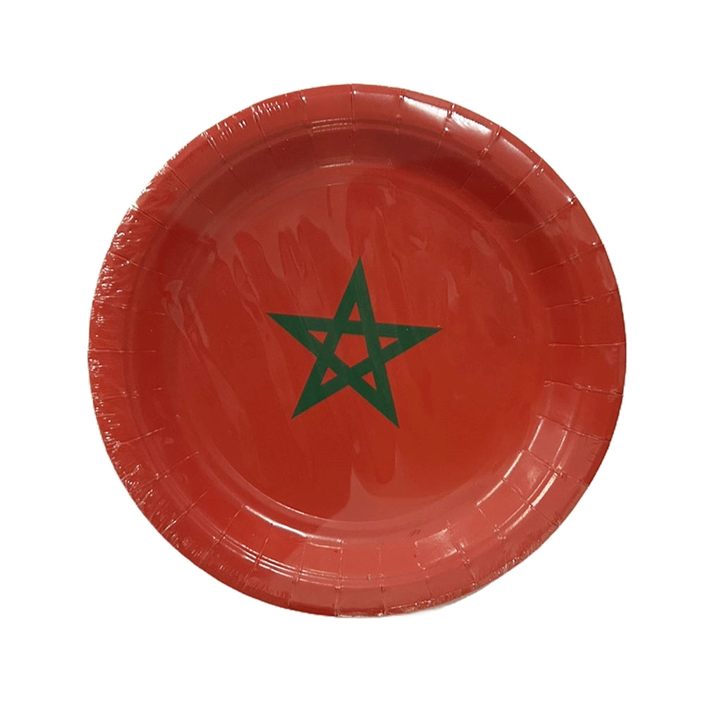 Pack de 10 Grandes Assiettes au Design Marocain