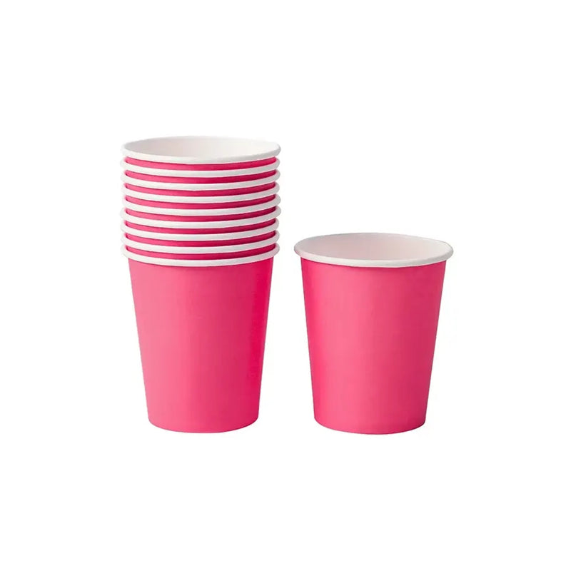 Pack of 10 Paper Cups - Pink