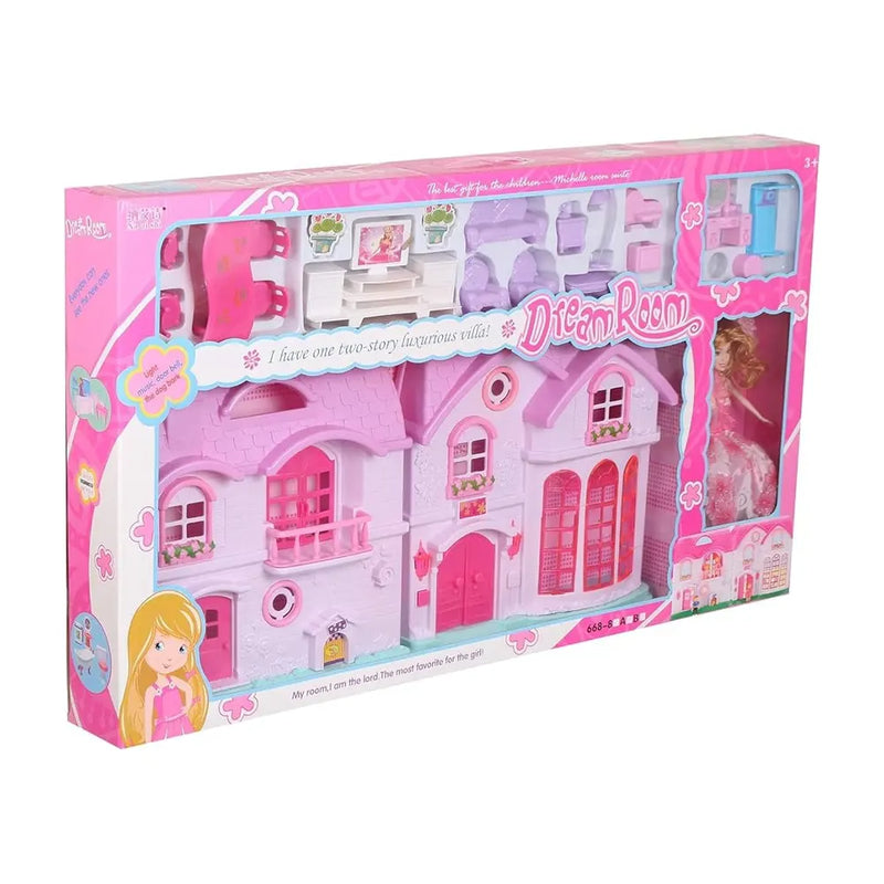 Dream Room Luxury Villa with Doll and Accessories - 3Y+