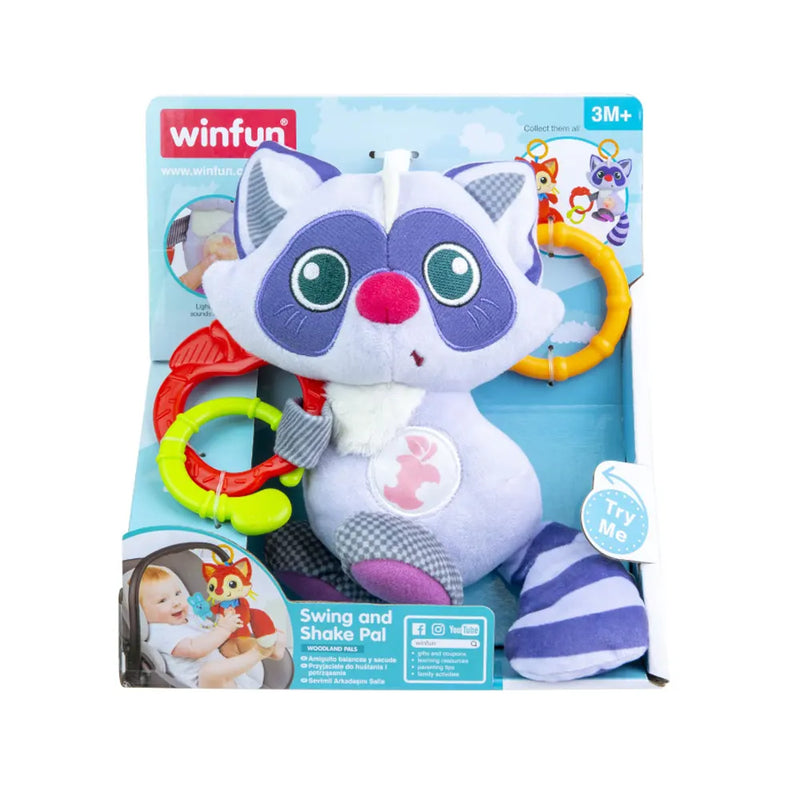 Winfun Interactive Raccoon Toy with Lights and Sounds - 3M+