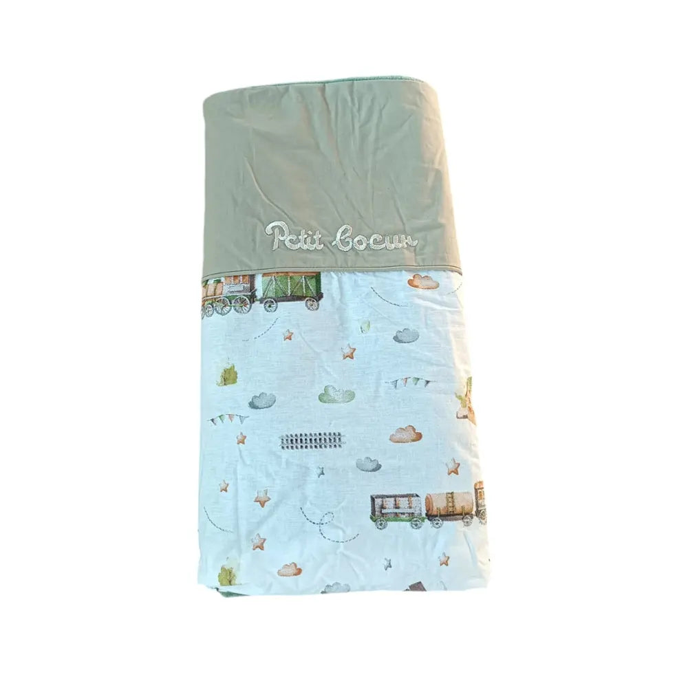 Baby Bulle Couverture Train - Vert