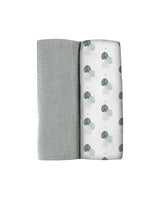 Béaba Set of 2 XXL Cotton Swaddles - Mirage