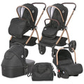 Lorelli Infinity 3 in 1 Trio Pack Stroller - Black Diamond