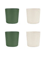 Set de 4 Gobelets Biosourcées Citron - Vert & Crème