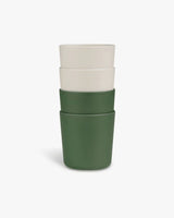 Set de 4 Gobelets Biosourcées Citron - Vert & Crème