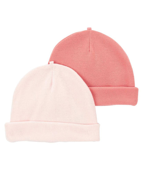 Lot De 2 Bonnets Carter's - Rose