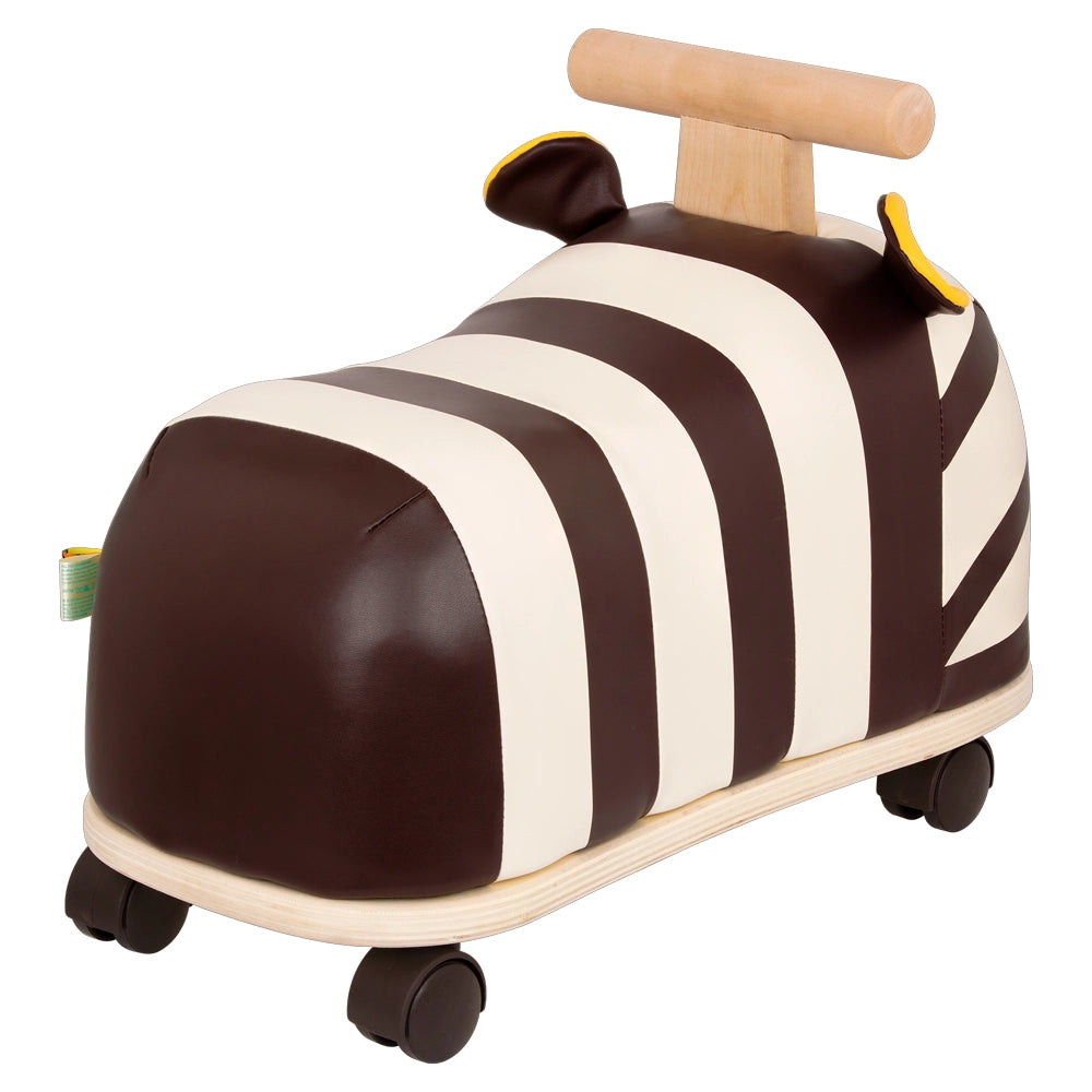 B. Toys Porteur Zèbre en Bois 18M+