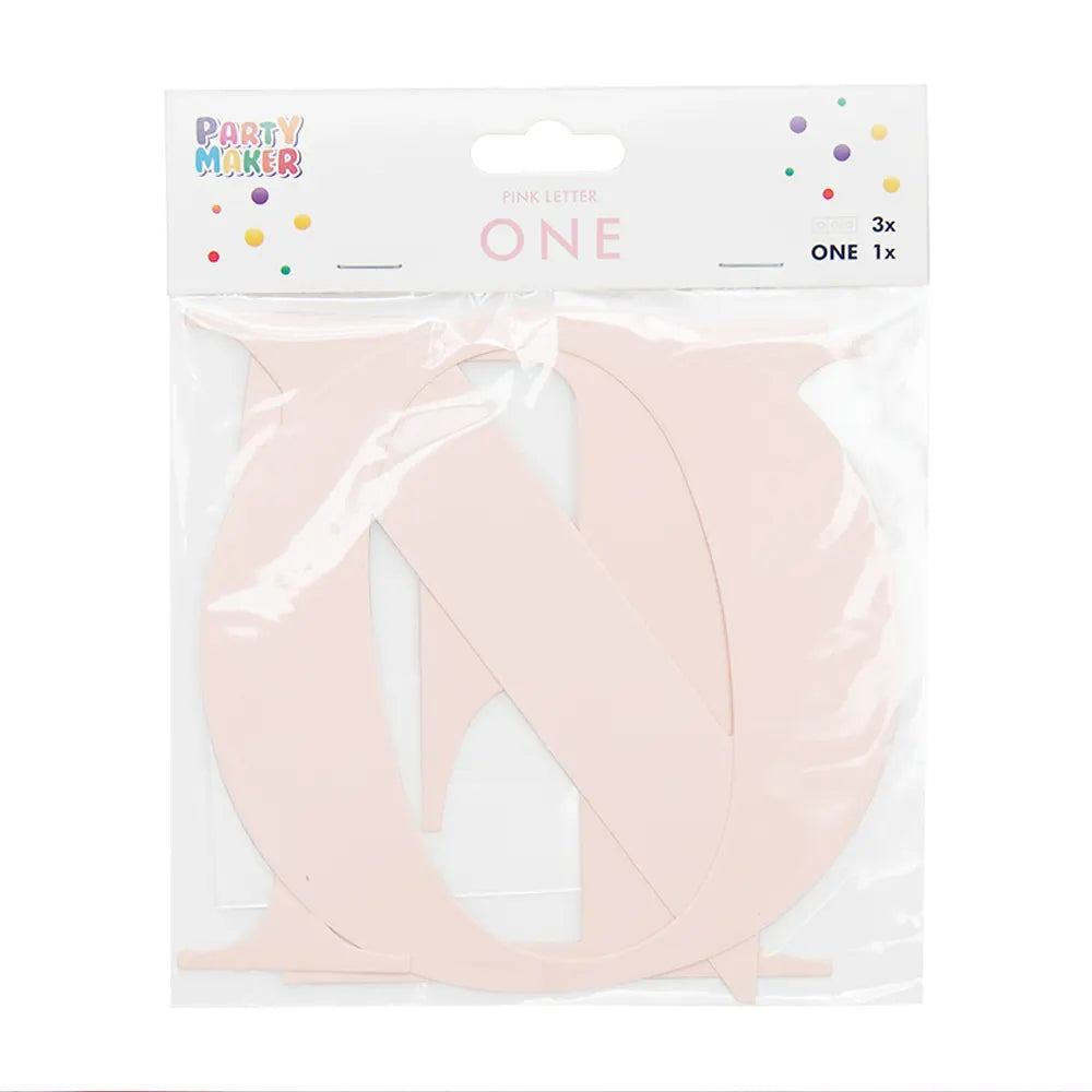 Pink Letter ONE – 13cm