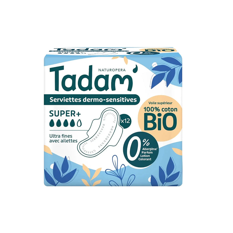 Tadam' Naturopera Dermo-Sensitive Towelettes - Super+ 12 Units