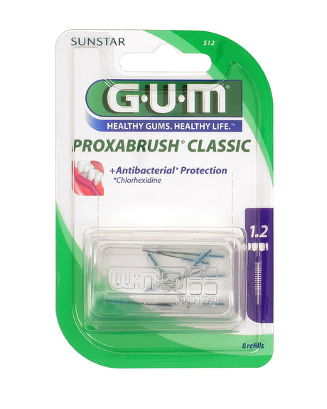 G.U.M Brossette Interdentaire Proxabrush Fines 1.2mm - 8 Unités