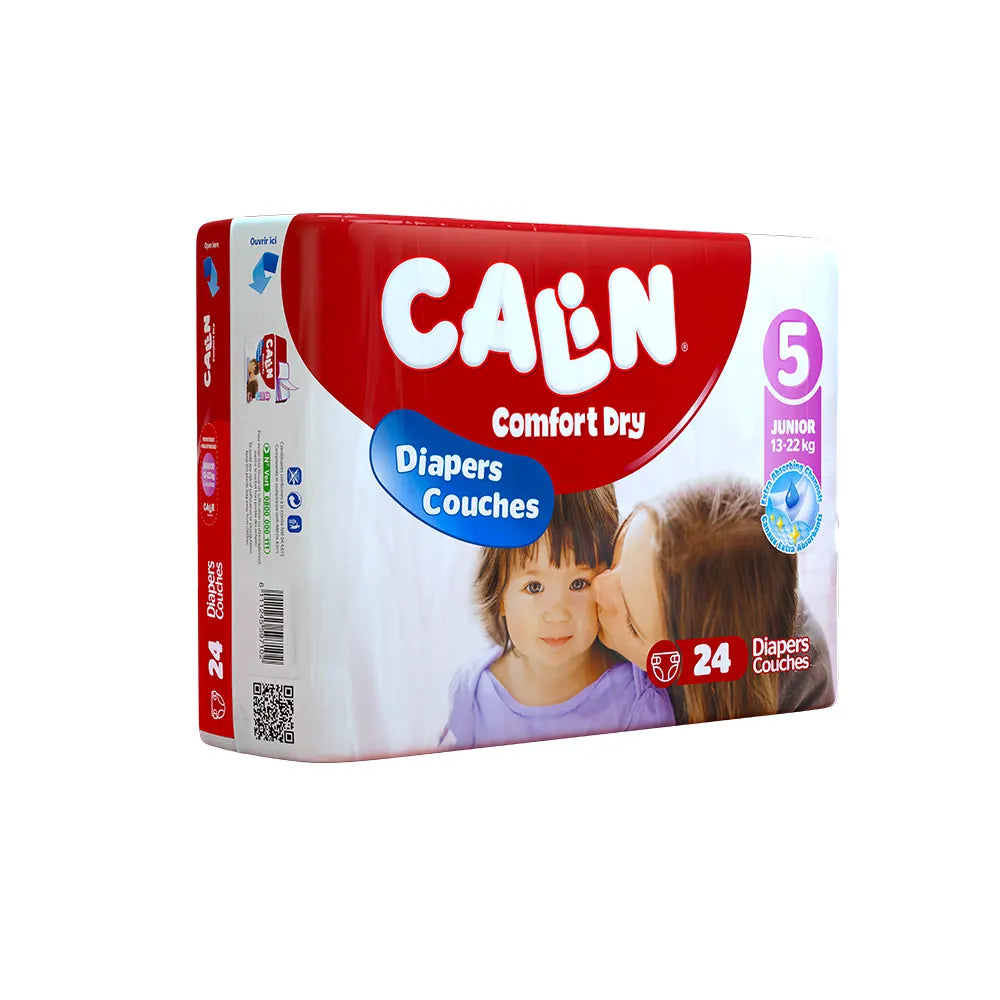 Calin Couches Bébé Junior Taille 5 - 24 Unités