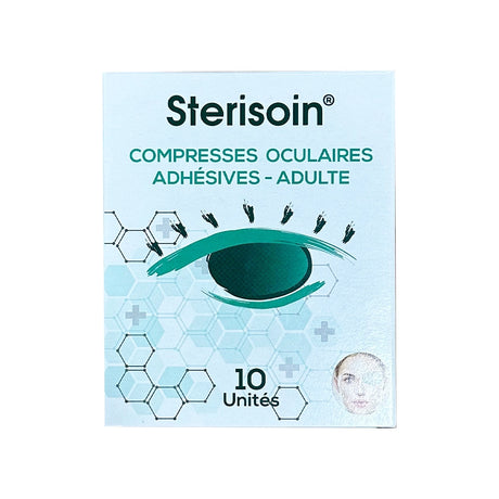 Sterisoin Compresses Oculaires Adhésives Adulte - 10 Unités